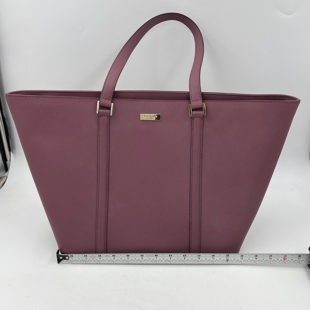 kate spade Mauve/Purple Saffiano Leather Tote